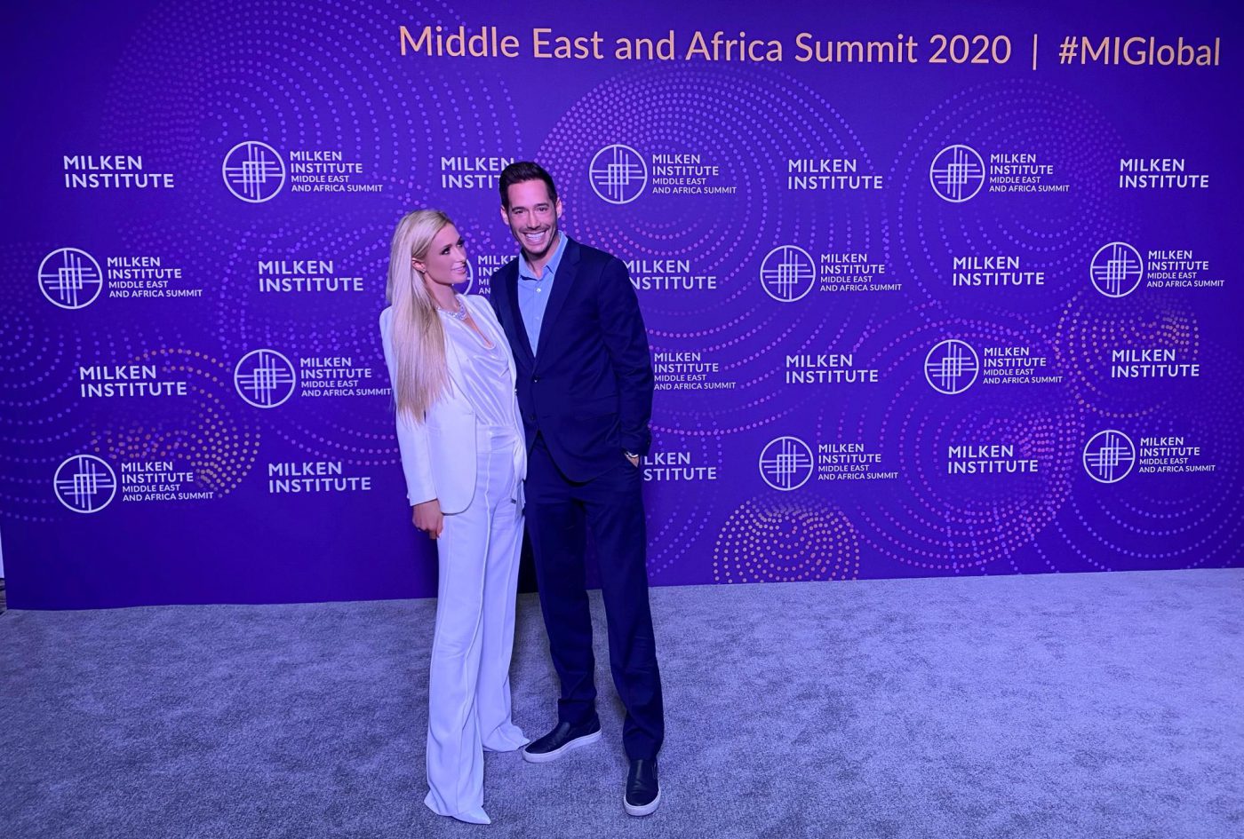 Paris and Carter at the Milken Institute Middle East and Africa Summit