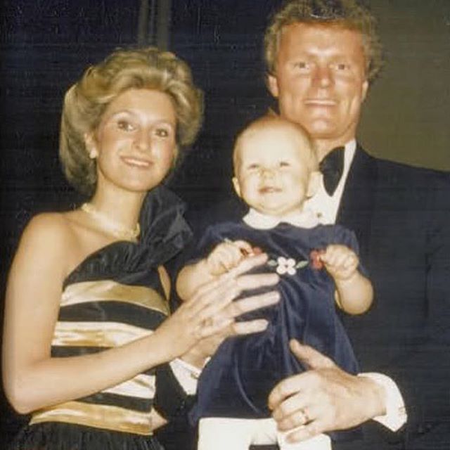 Baby Paris with her parents, Kathy and Rick